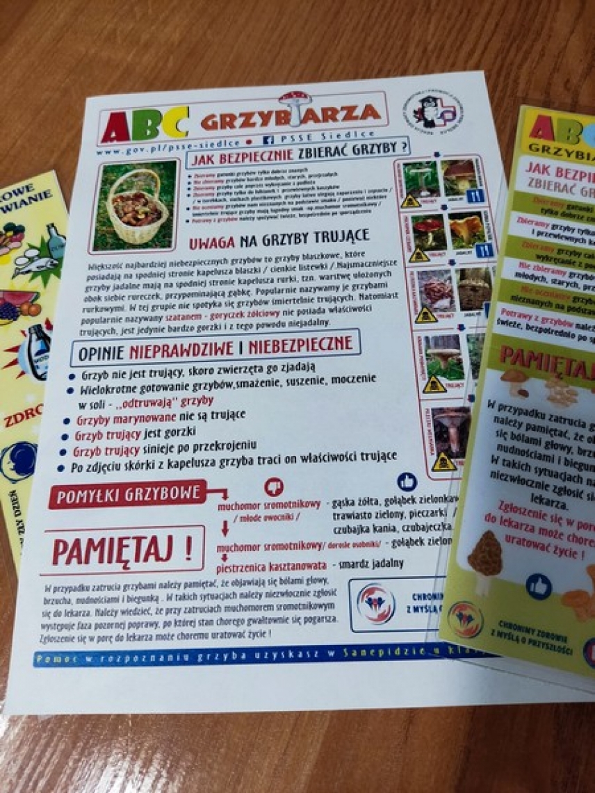 Lekcja profilaktyczna „Poznaj grzyby - unikniesz zatrucia&quot;