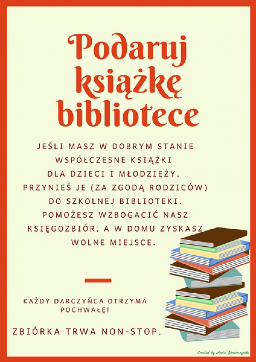 Podaruj książkę bibliotece